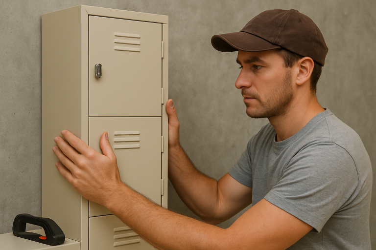 How to Install Lockers on a Wall or Metal Structure